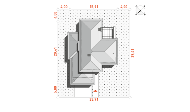 План на участке проект УНИКАЛЬНЫЙ 3
