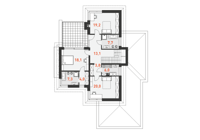 План этажа проект УНИКАЛЬНЫЙ 3