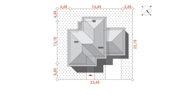 План на участке проект МАНЕРНЫЙ 1