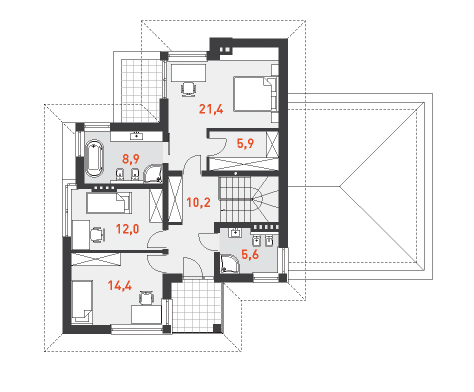 План этажа проект МАНЕРНЫЙ 1