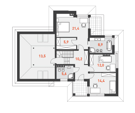План этажа проект МАНЕРНЫЙ 2