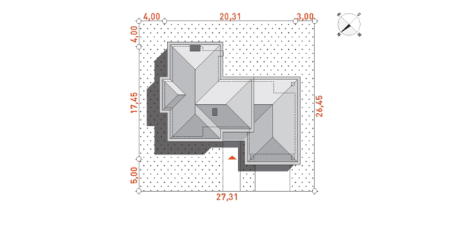 План на участке проект ПРОСТОРНЫЙ