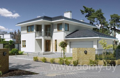 Проект небольшого двухэтажного дома МАНЕРНЫЙ 1